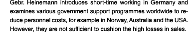 Gebr  Heinemann introduces short-time working in Germany and examines various government support programmes worldwide   
