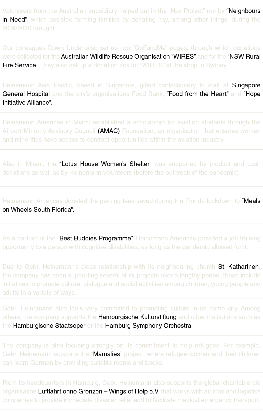 Volunteers from the Australian subsidiary helped out in the  Hay Project  run by  Neighbours in Need , which assisted   